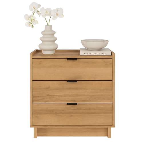 Prepac Sonoma Traditional Tall Nightstand Side Table with 3 Drawers, Functional Tall 3-Drawer Bedside Table 16