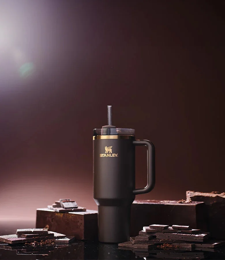 Stanley The Quencher H2.O FlowState 40oz Tumbler - Chocolate Gold Exclusive