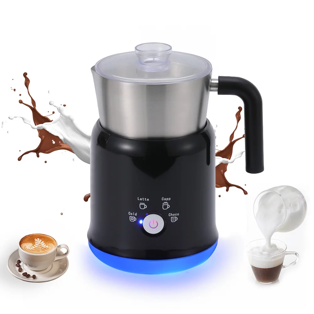 moobody Detachable Milk Frother 23.67oz/700ml Electric Milk Frother and Steamer with Control 600W 5 in 1 Hot/Cold Foam Maker for Latte Cappuccinos Hot Chocolate Milk