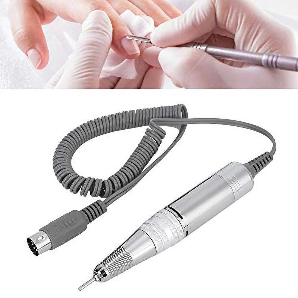 35000RPM Manicure Nail Drill Replacement Handle, Nail Polish Handpiece for Electric Nail Polishing Machine (5 Pin Jack)
