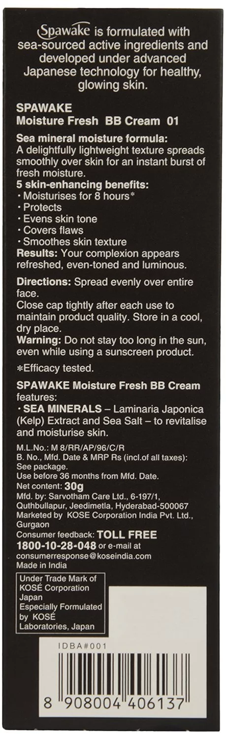 Spawake Perfect Glow Moisture Fresh Bb Cream 30 g Beige