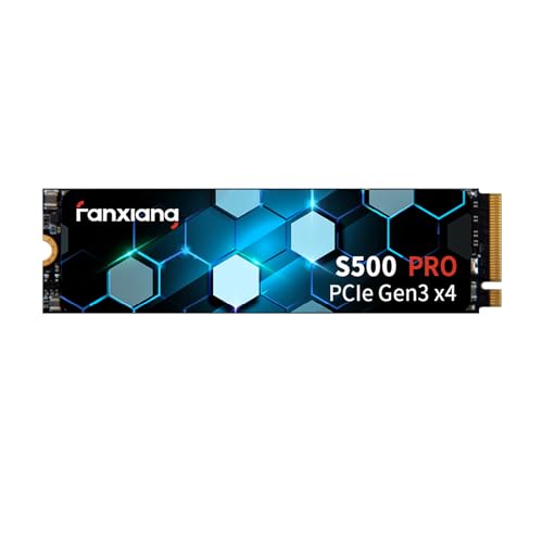 S500 Pro 512GB NVMe SSD M.2 PCIe Gen3x4 2280 Internal Solid State Drive, SLC Cache 3D NAND TLC, Up to 3200MB/s, Compatible with Laptop and PC Desktops(Black)