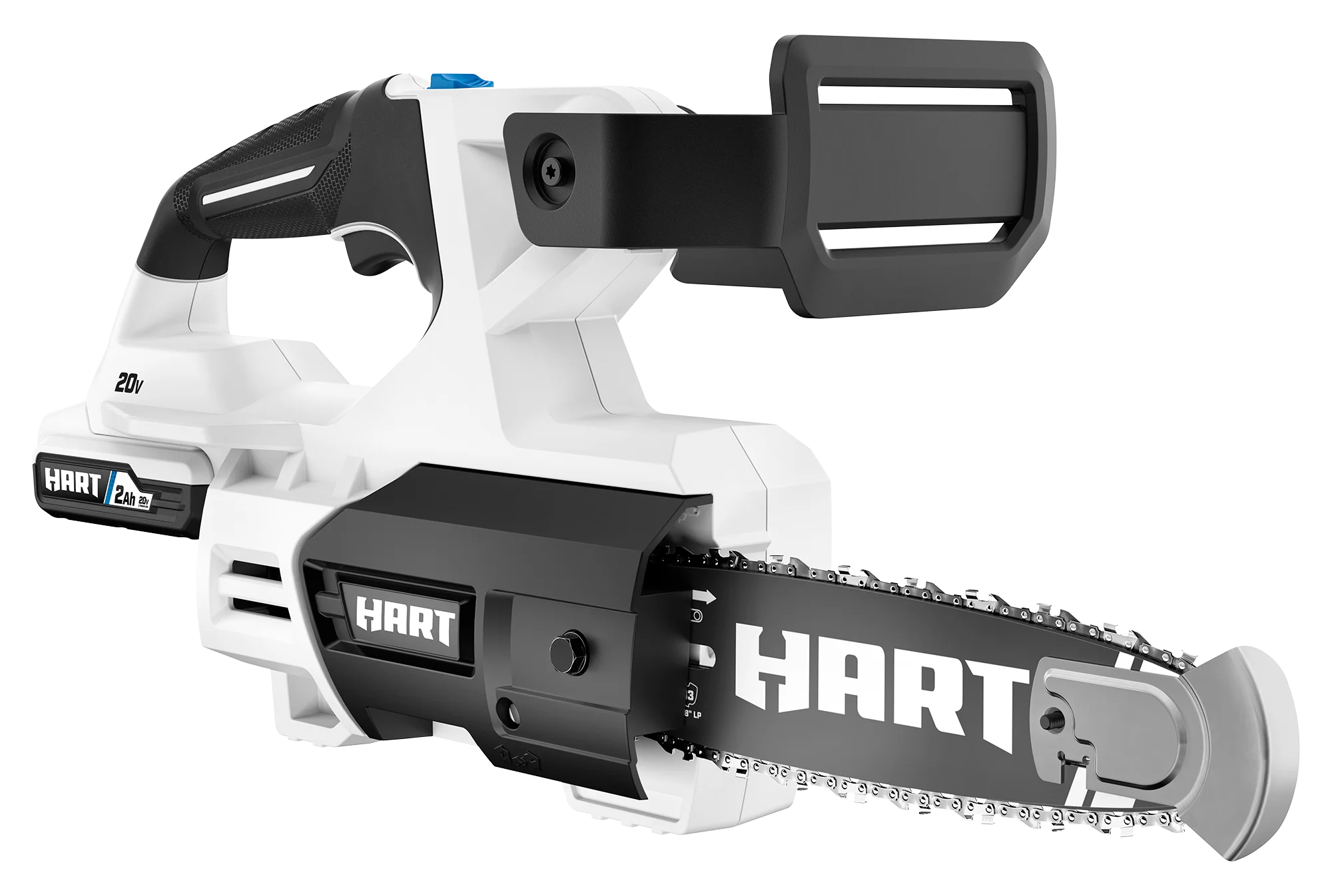 HART 20-Volt 8-inch Battery-Powered Pruning Chainsaw Kit, (1) 2.0Ah Lithium-Ion Battery
