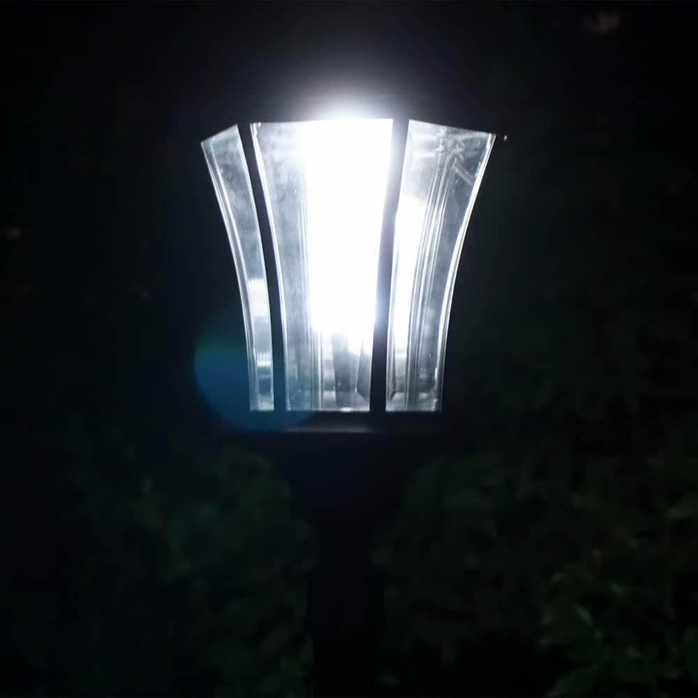 Sun-Ray Abigail Solar Lamp Post with Planter in Black