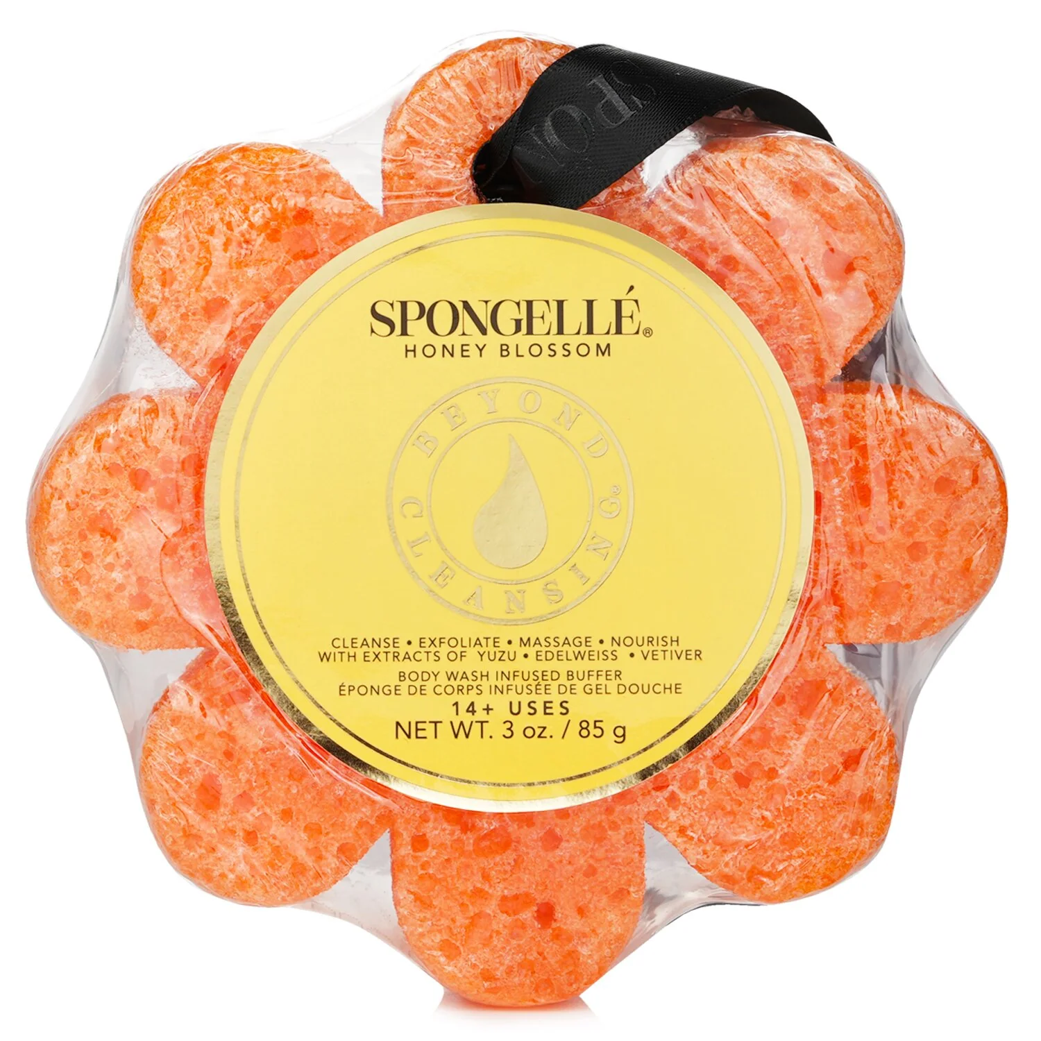 Spongelle Wild Flower Soap Sponge - Honey Blossom (Orange)  1pc/85g