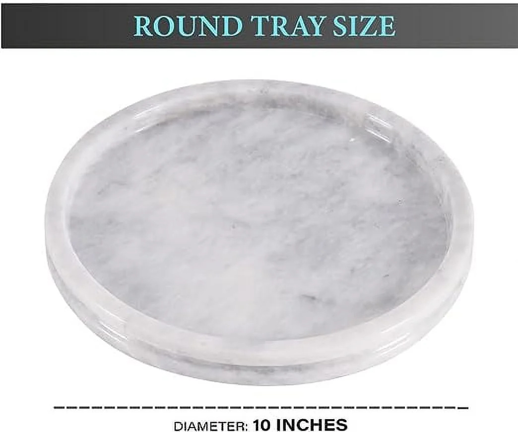Radicaln Marble Serving Tray White 10