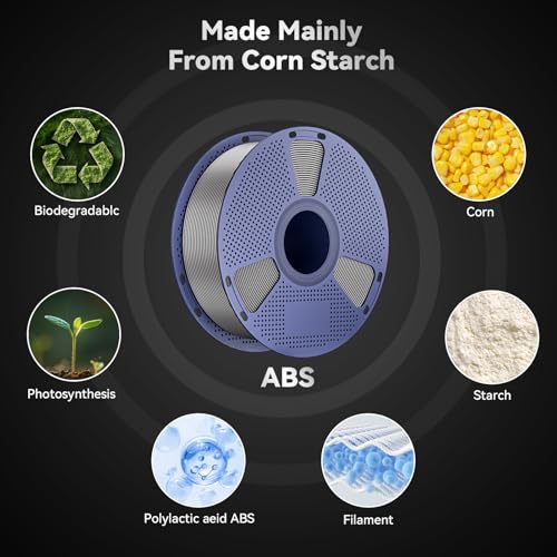 3D Printer Filament, ABS Filament 1.75mm, High Strength and Toughness, Dimensional Accuracy +/- 0.02mm, 1kg(2.2lbs) 3D Printing Filament (Gold)