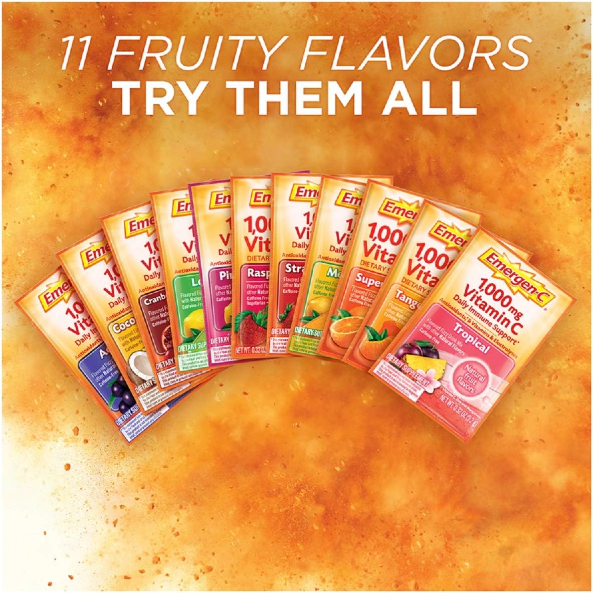 Alacer - Emergen-C Vitamin C Energy Booster Raspberry 1000 mg. - 30 Packet(s)