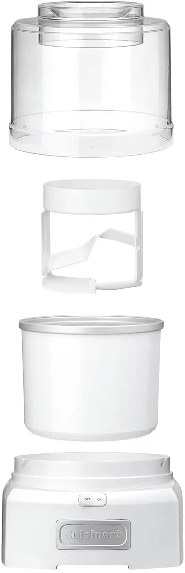 Cuisinart 1.5 Quart Frozen Yogurt ICE-21P1 Ice Cream Maker, Qt, White