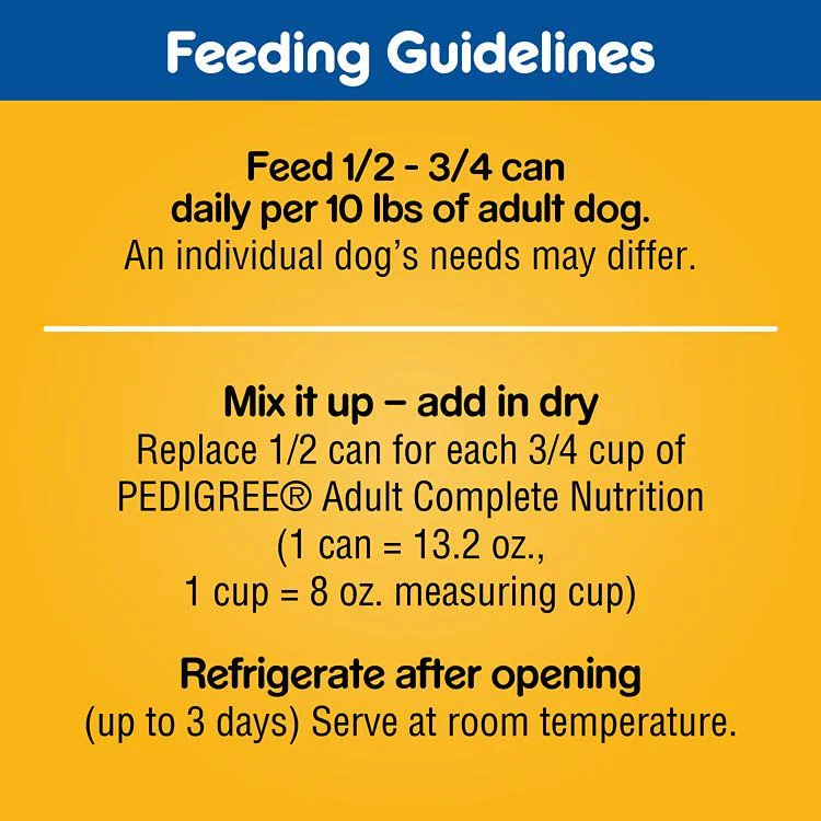 Pedigree Choice Cuts Adult Prime Rib and Chicken Wet Dog Food Variety Pack, 13.2 oz. Can, Pack of 12