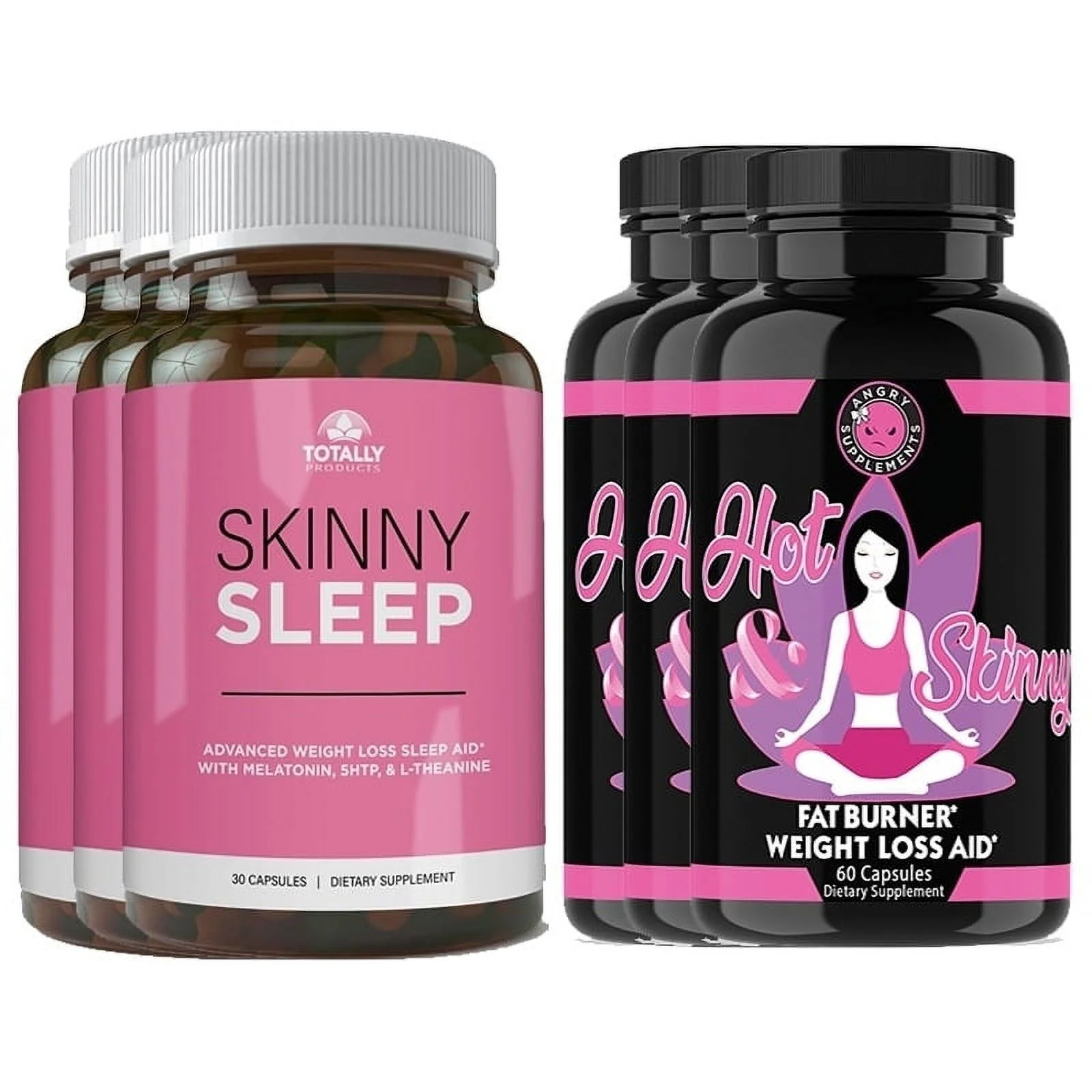 Totally Products Skinny Sleep and Hot & Skinny weight loss Combo Pack 2 Sets