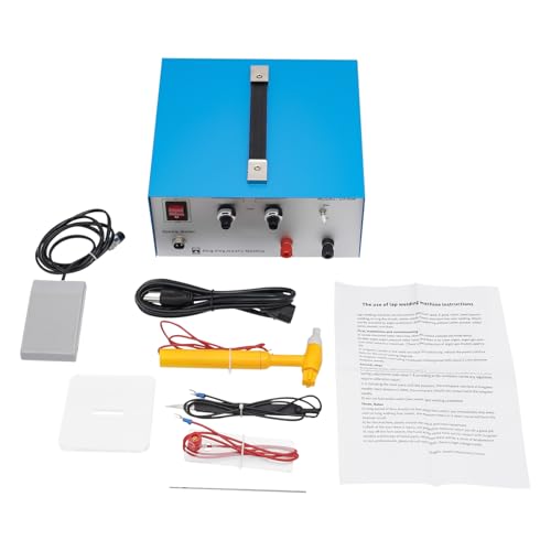 Jewelry Welding Machine 80A 110V Jewelry Spot Welder Gold Silver Platinum Welding Machine 390W Electric Soldering Machine Professional Precise Jewelry Spot Welder with Foot Pedal