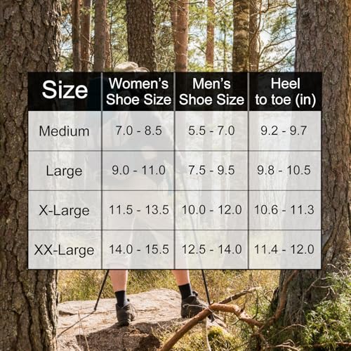 CWVLC Crew Hiking Socks, Cushion, Moisture Wicking, Arch Compression Boot Socks