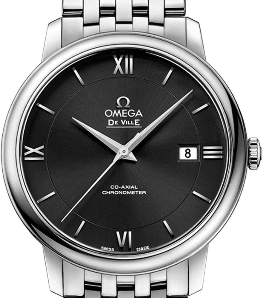 Omega De Ville Prestige Automatic Chronometer Black Dial Men's Watch 424.10.40.20.01.001