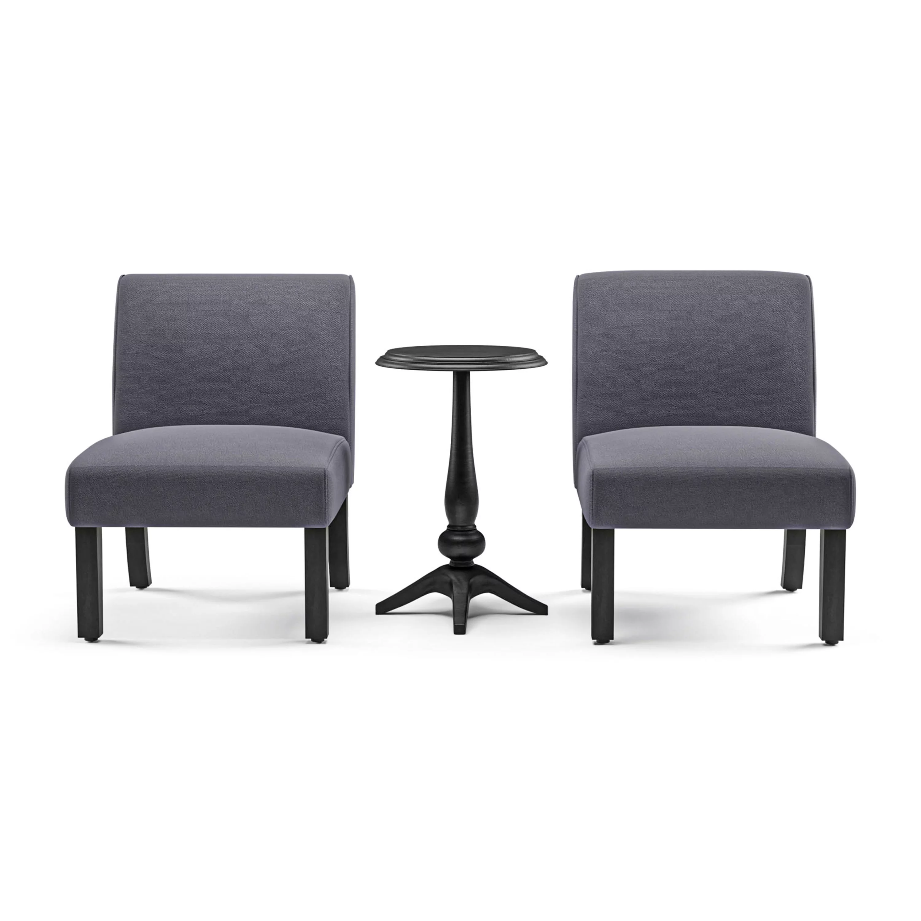 Furniture of America Karyn 3-Piece Accent Living Room Set in Gray