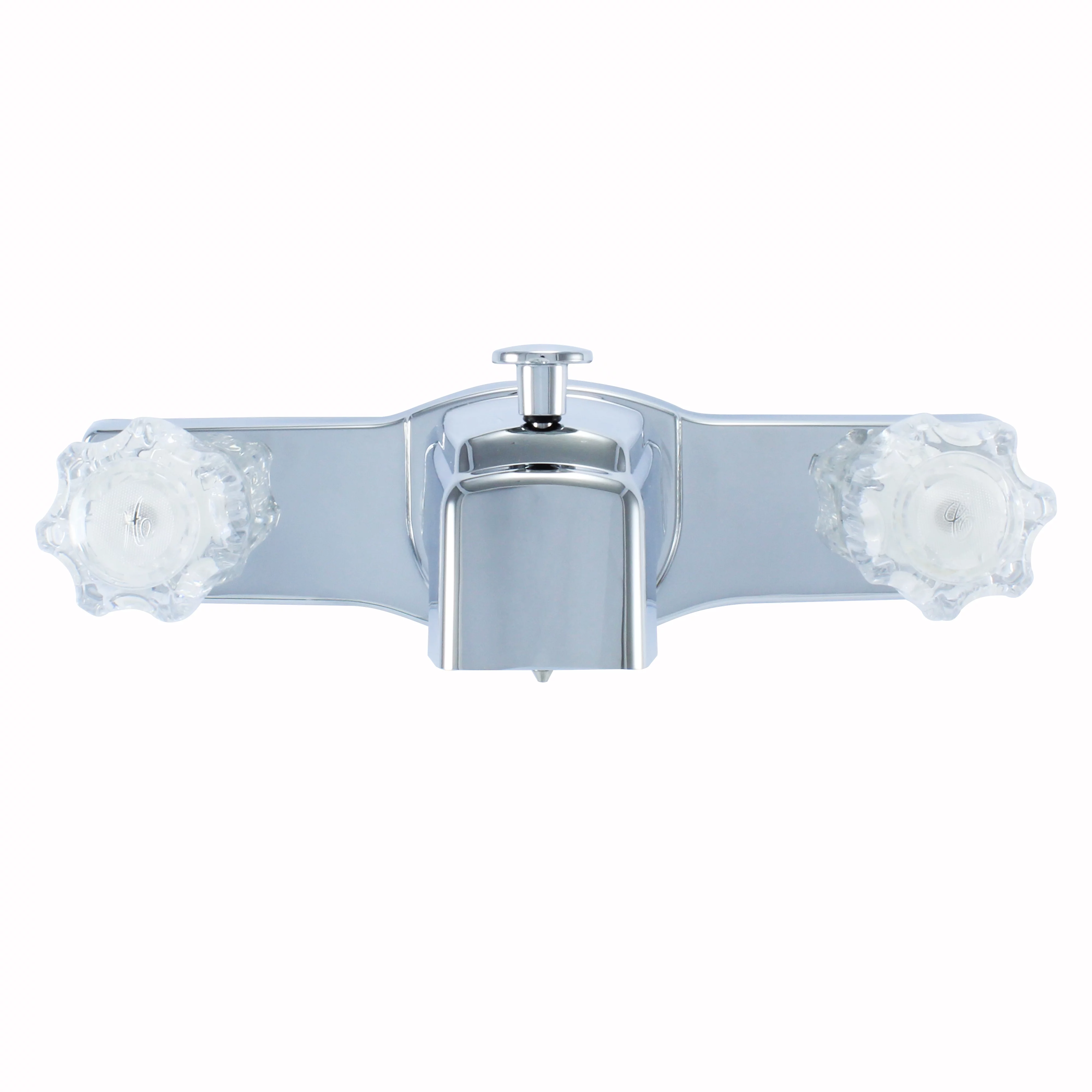 WMF-8128-CP -RV Bath Faucet Tub spout Double Handle Washerless Cartridge (Chrome Plating Over ABS Plastic)