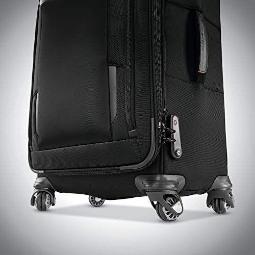 Samsonite Pro Travel Softside Expandable Luggage with Spinner Wheels, Black, Carry-On 21-Inch