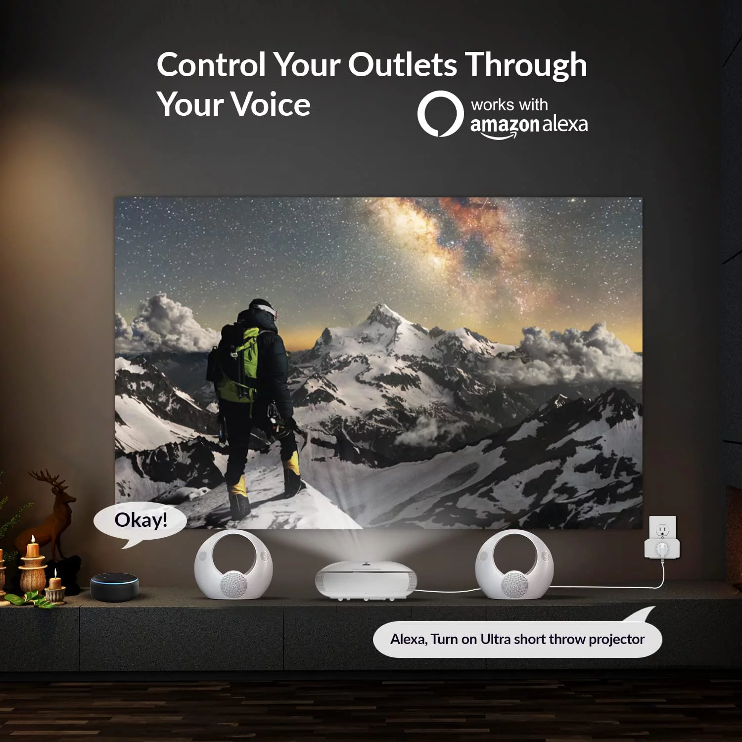 WBM Smart Wifi Socket, Voice Control Plug, Compatible With Alexa And Google Assistant - 4 pcs