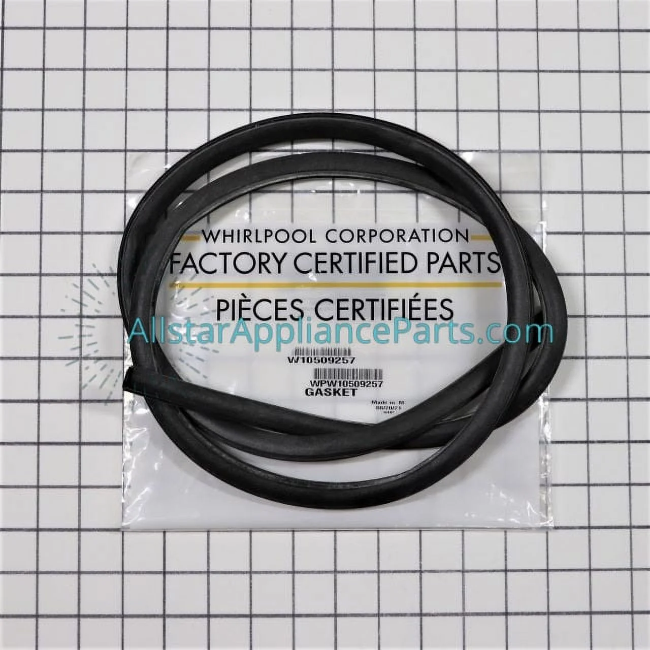 Whirlpool Dishwasher Door Seal WPW10509257