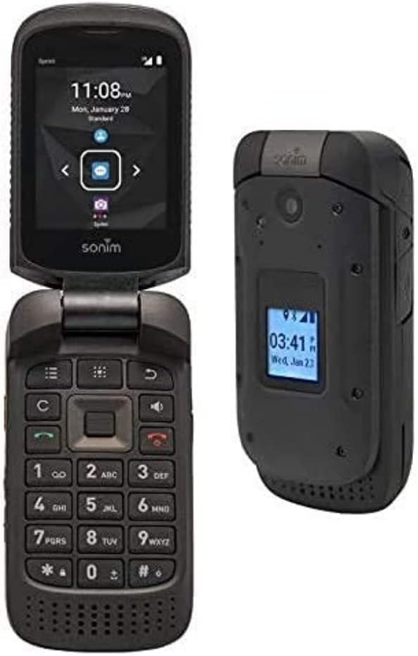 Sonim XP3 XP3800 | 4G LTE 8GB Ultra Rugged Flip Phone | AT&T GSM Unlocked | 5.0 MP Camera Bluetooth Wi-Fi Tough Phone | Black (Renewed)