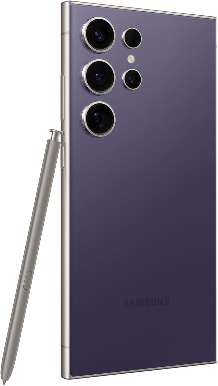 SAMSUNG Galaxy S24 Ultra Cell Phone, 1TB AI Smartphone, Unlocked Android, 200MP, 100x Zoom Cameras, Long Battery Life, S Pen, Global Version, 2024 - Titanium Violet