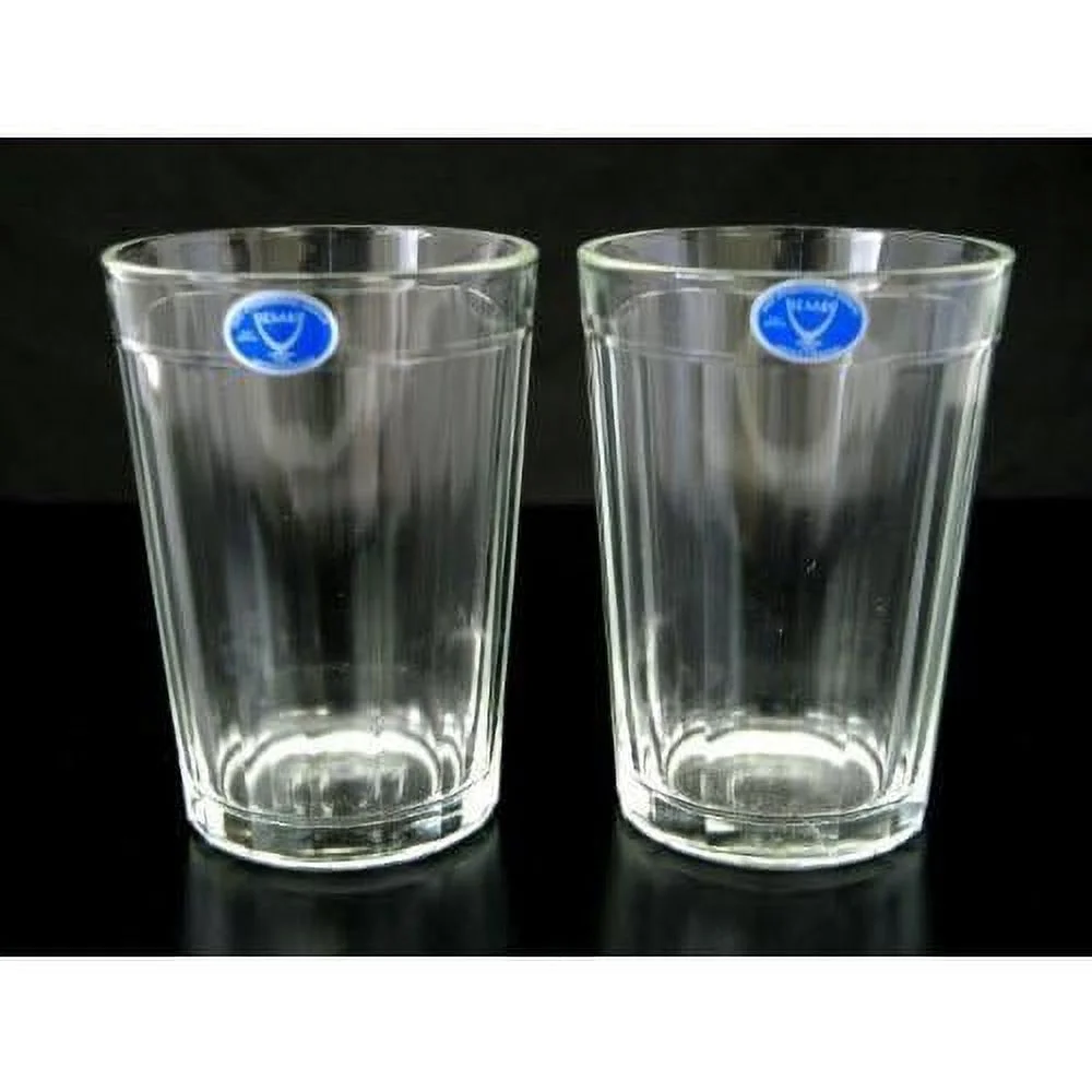 Russian Vintage Granyoniy Hot Tea Glass, 7 Oz, For Metal Holder Podstakannik, Set Of 2