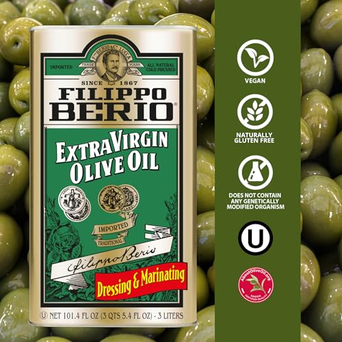 Filippo Berio Extra Virgin Olive Oil, 101.4 Ounce Tin