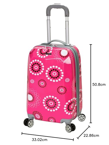Rockland Vision Hardside Spinner Wheel Luggage, Pucci, Carry-On 20-Inch