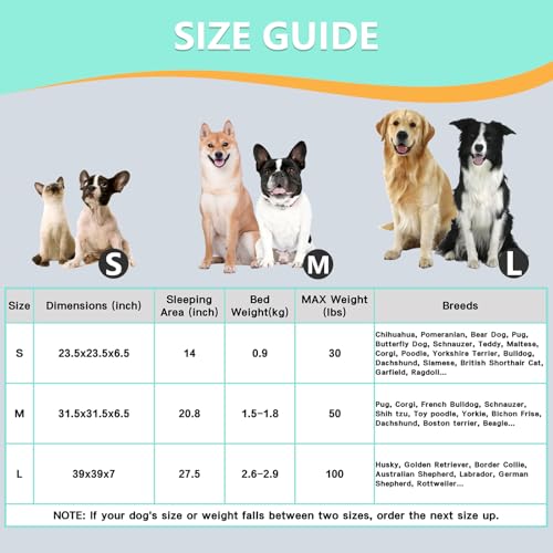 23 Inch Christmas Snowflakes Calming Dog Bed for Small Dogs Cats, Kitty Puppy Round Anti-Anxiety Warm Bed, Soft Cozy Anti-Slip Donut Washable Pet Bed, Fits up to 30 lbs Pets