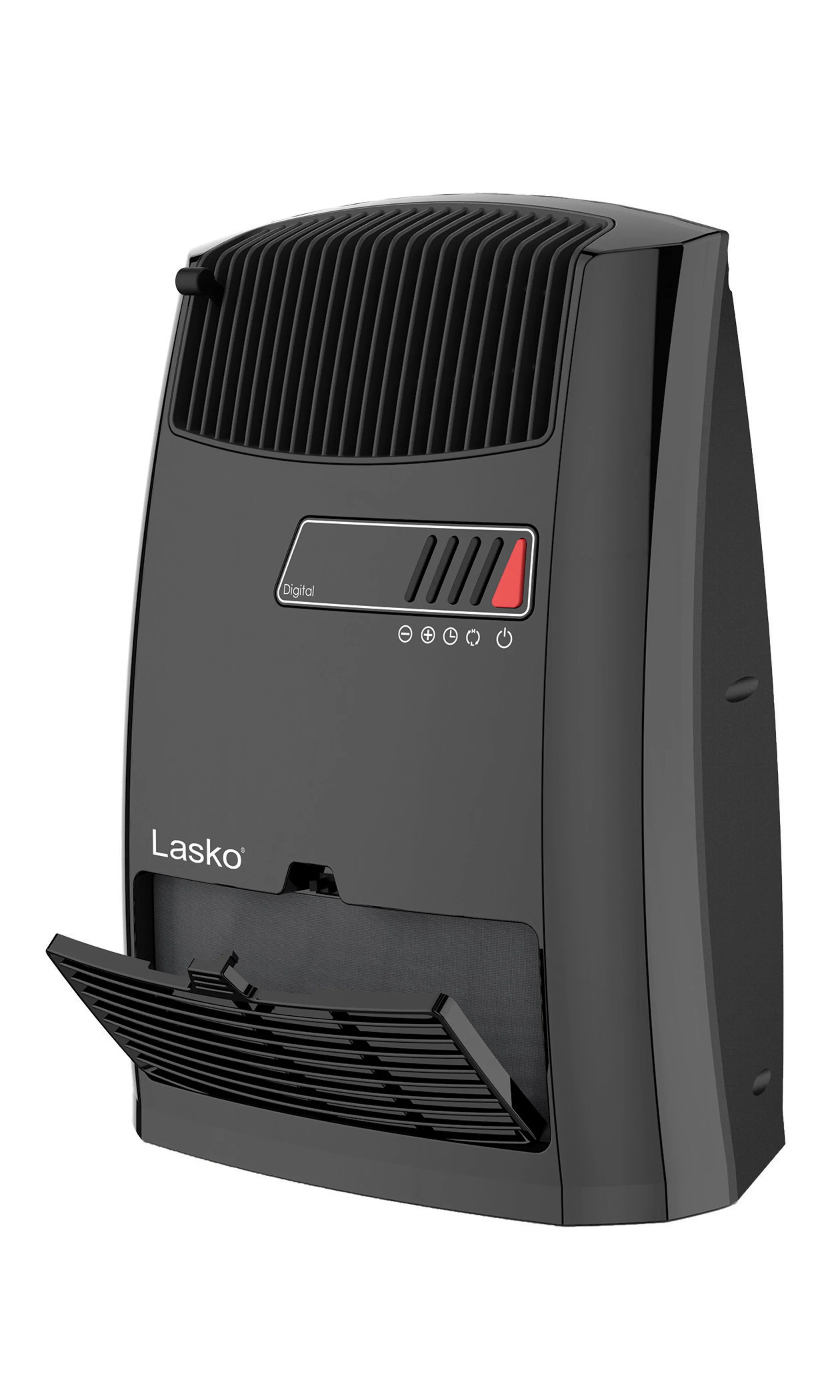 Lasko 13.5 1500W Electric Ceramic Space Heater with Timer and Thermostat, Black, CC13700, New