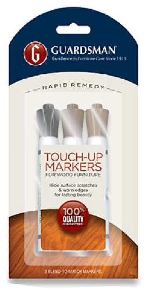 Guardsman 465200 Wood Furniture Touch-Up Repair Scratches Marker Kit -Quantity of 10