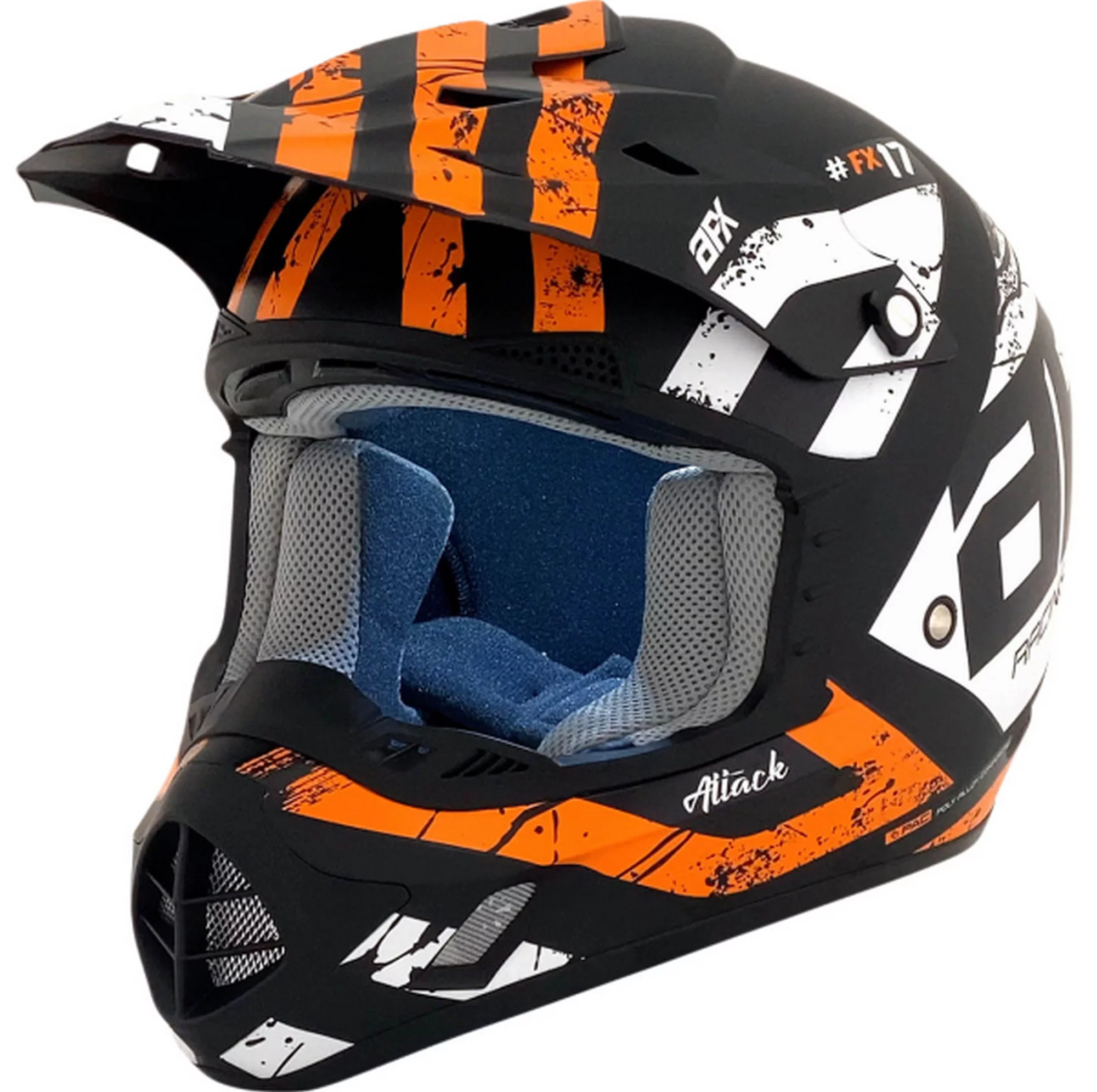 AFX FX-17 Attack MX Offroad Helmet Matte Orange 3XL