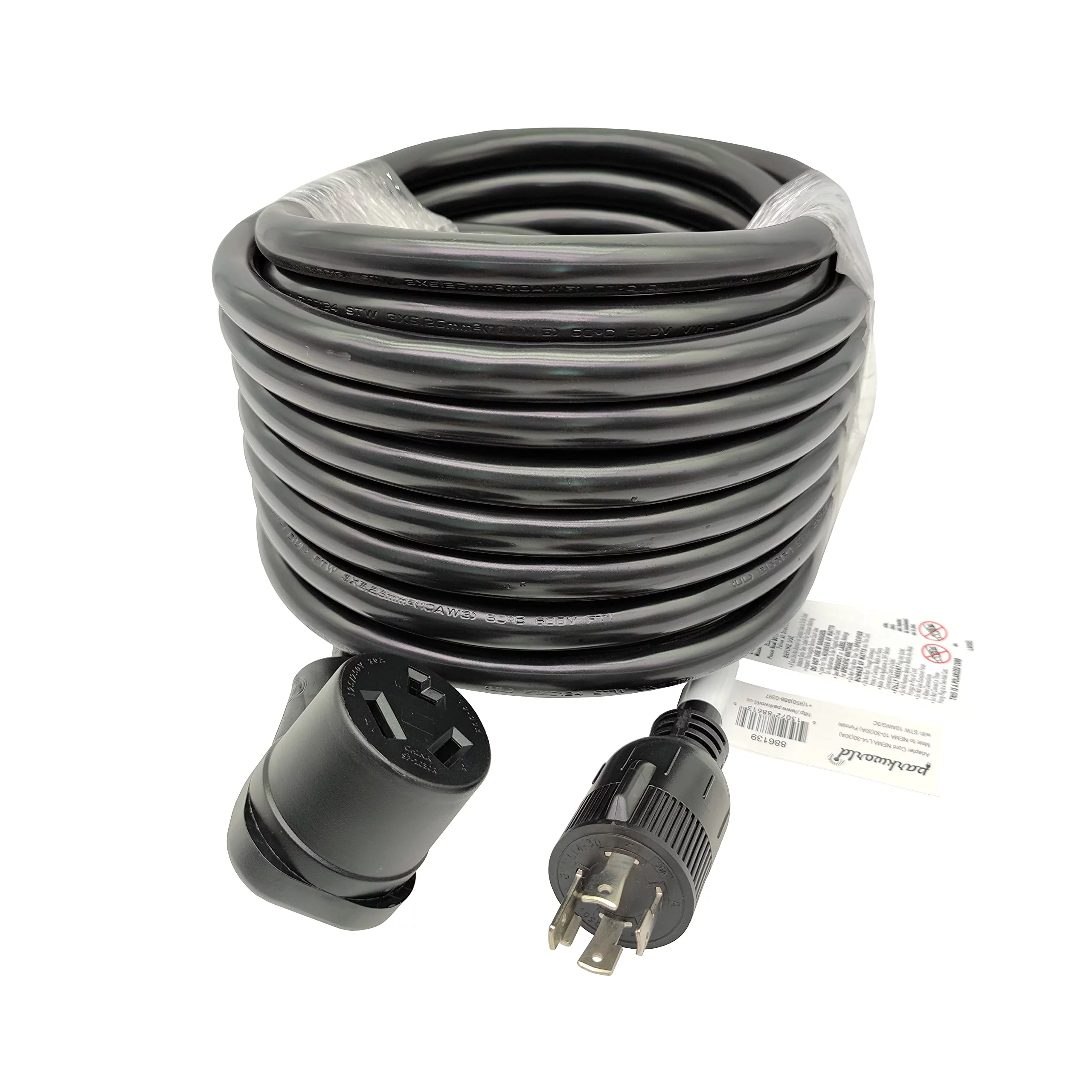 Parkworld 886139B Generator adapter cord NEMA L14-30 Plug male to Dryer 10-30 Receptacle female 50FT