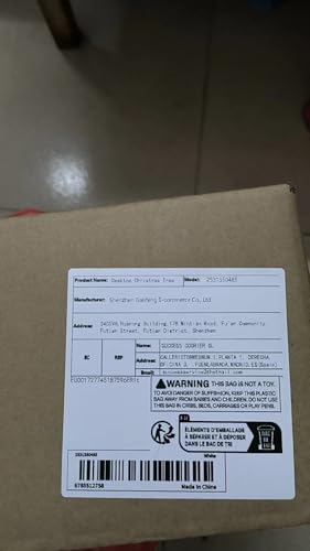 Mini Christmas Tree,20 inch/50CM Small Christmas Tree with Lights with 2M LED Lights,75 Branch Tips,for Home Office Christmas Decorations