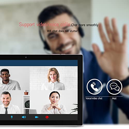 Tablet 2 in 1 Tablets 10 inch Android 14 Tablet Set with Keyboard Case Mouse Stylus Film, 8GB+64GB Tablets 10.1