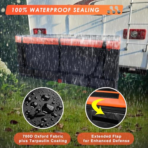 MeeFar Folding Hitch Mount Cargo Carrier Basket 60