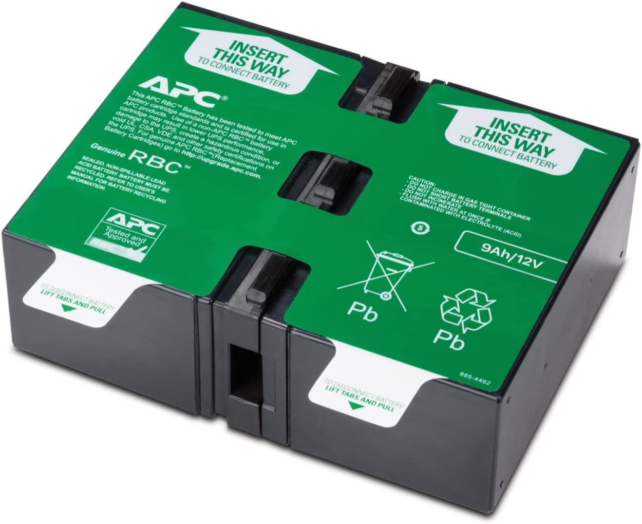 APC UPS Battery Replacement, APCRBC124, for APC UPS Models BX1500M, BR1500G, BR1300G, SMC1000-2U, SMC1000-2UC, BR1500GI, BX1500G, SMC1000-2U, SMC1000-2UC, and Select Others Black
