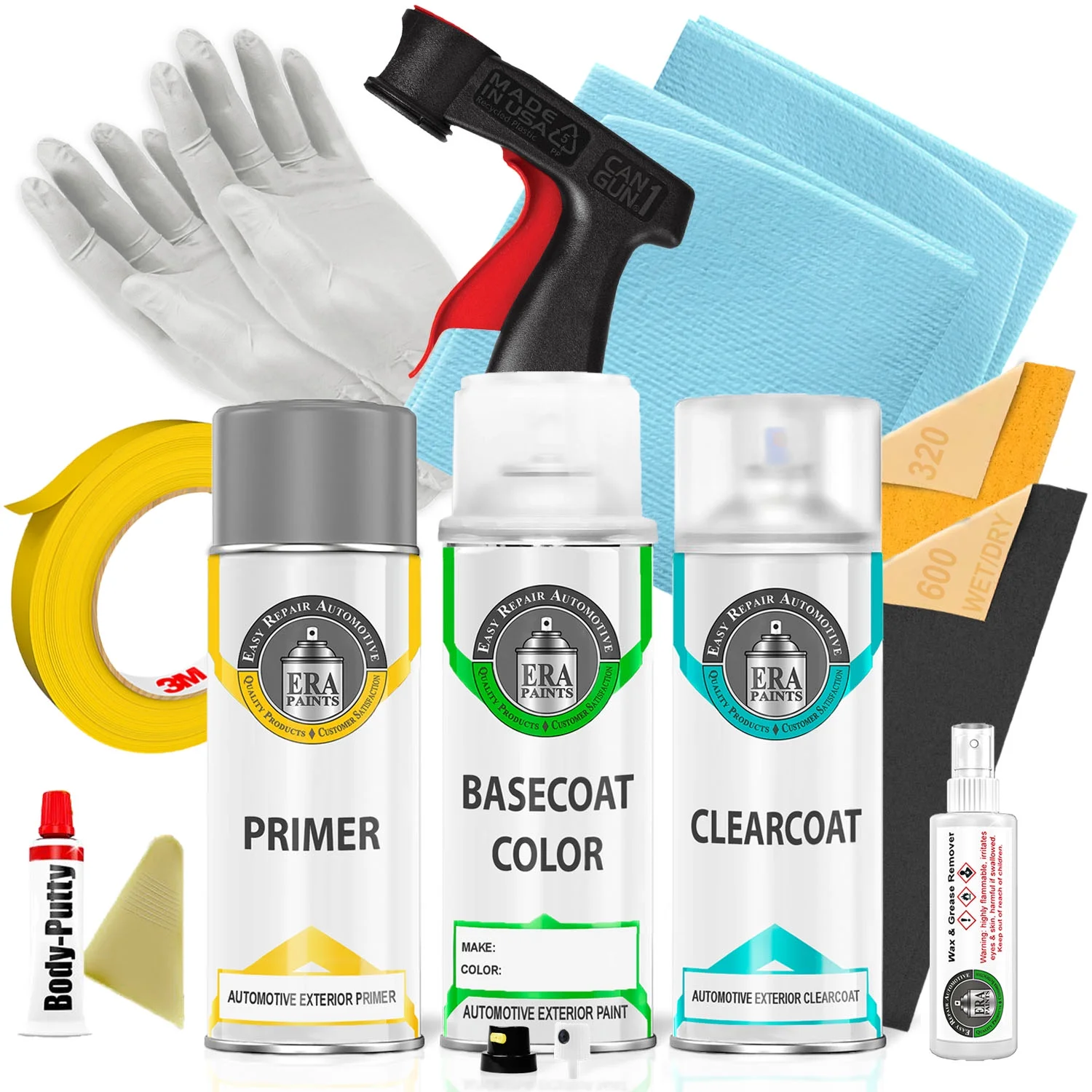 For MERCURY (NH - Light Sage Metallic) Exact Match Aerosol Spray Touch Up Paint Clearcoat Primer and Pro Prep Kit - Pick Your Color