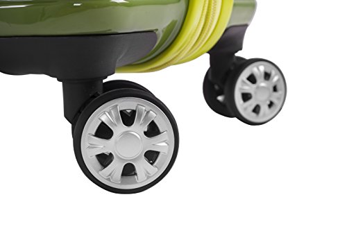 Rockland Melbourne Hardside Expandable Luggage with Spinner Wheels, 2TONENAVY, 2 Piece (20/28)