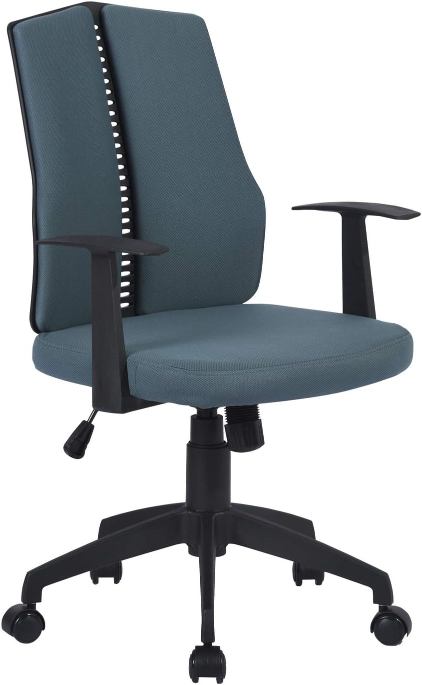 Home Office Ergonomic Desk Swivel Rolling Computer Executive Chair, Dark Blue