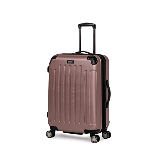 Kenneth Cole REACTION Renegade Luggage Expandable 8-Wheel Spinner Lightweight Hardside Suitcase, Navy Blue, 20-Inch Carry On
