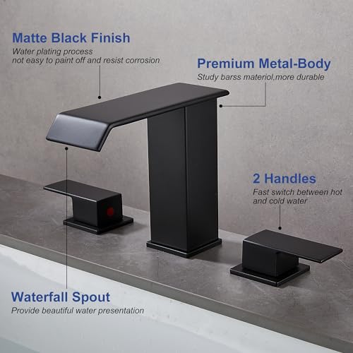 White Gold Faucet Bathroom Vessel Sink Golden Waterfall Spout Faucet Single Handle Bowl Sink Faucet Modern Single Hole Basin Vanity Tall Bathroom Sink Faucet with Pop Up Drain Stopper Supply Hose