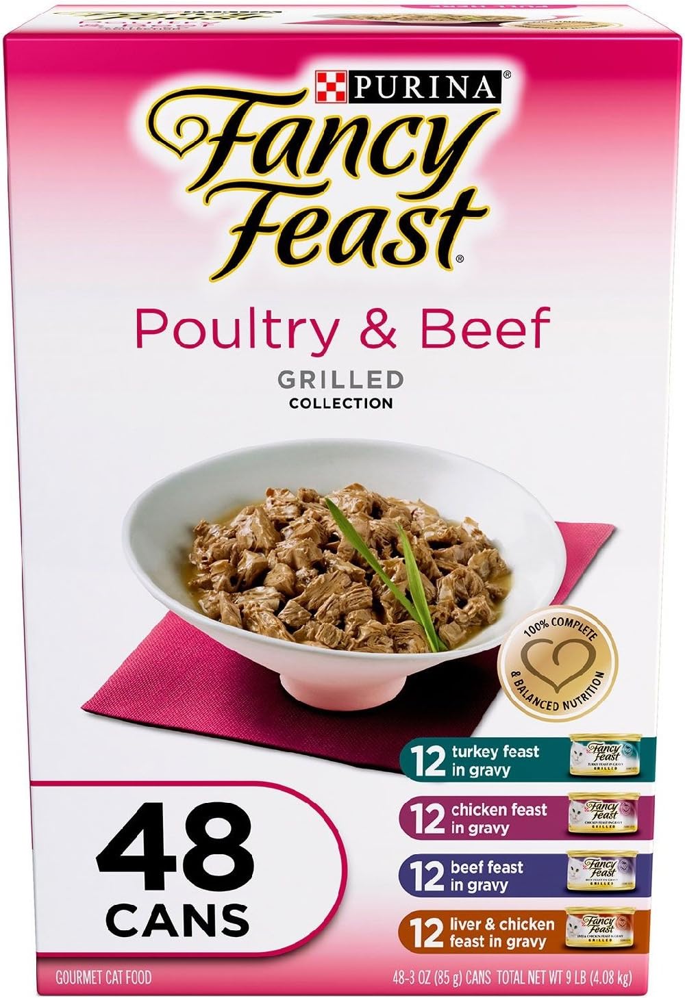 Fancy Feast Collection Variety Pack - Poultry & Beef (3 oz., 48 ct.)