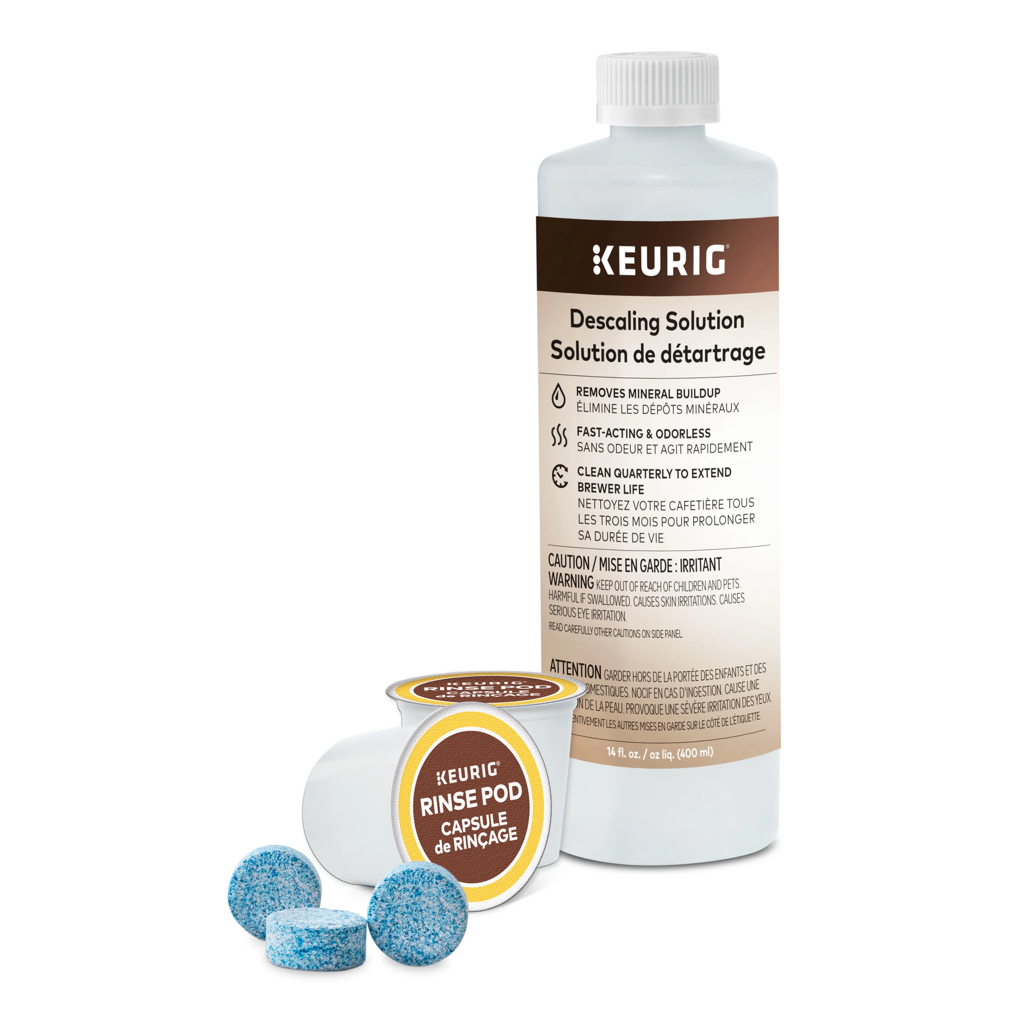 Keurig K-Duo 3-Month Brewer Maintenance Kit, Includes Cleaning Tablets, Descaling Solution, Water Filter Cartridges & Rinse Pods