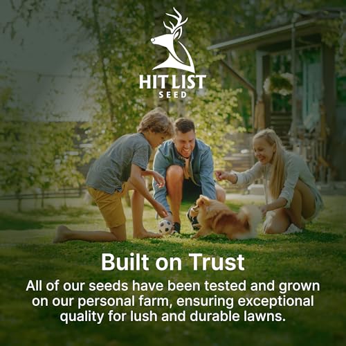 Sun and Shade Tall Fescue Grass Seed Mix, Drought Resistant, Thick Lawn, Fast Germination