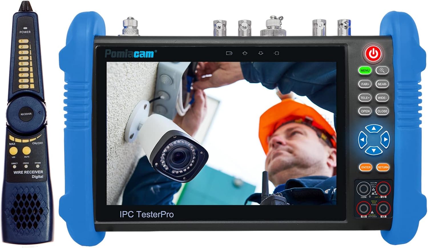 IP Camera Tester IPC 9800MOVTADHS Plus 7'' IPS Touch Screen Camera Tester WiFi 4K H.265 HDMI IPC Tester 8MP CVI TVI AHD SDI CVBS Camera Tester Support CVBS camera test and PTZ control Tester IP Analog