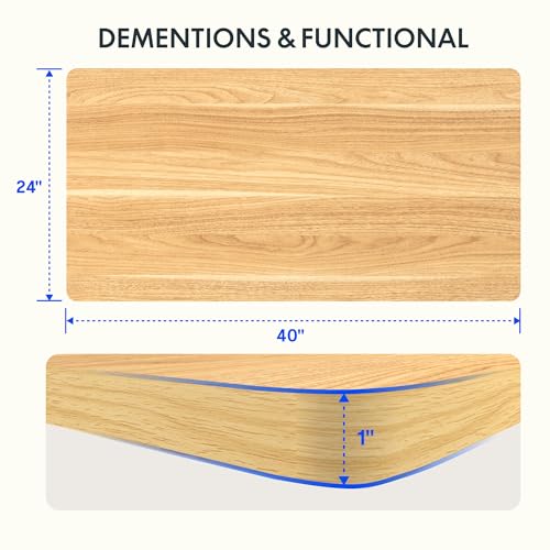 FLEXISPOT EN2 Whole-Piece Standing Desk with Clamp Power Strip, 55 x 28” Electric Stand Up Height Adjustable Desk with Cable Management (Black Frame + 55