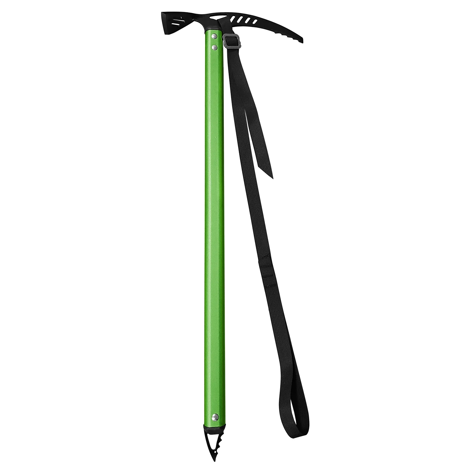 Walmeck Aluminum Alloy Mountaineering Axe 70cm Walking Pick for Camping and Mountaineering