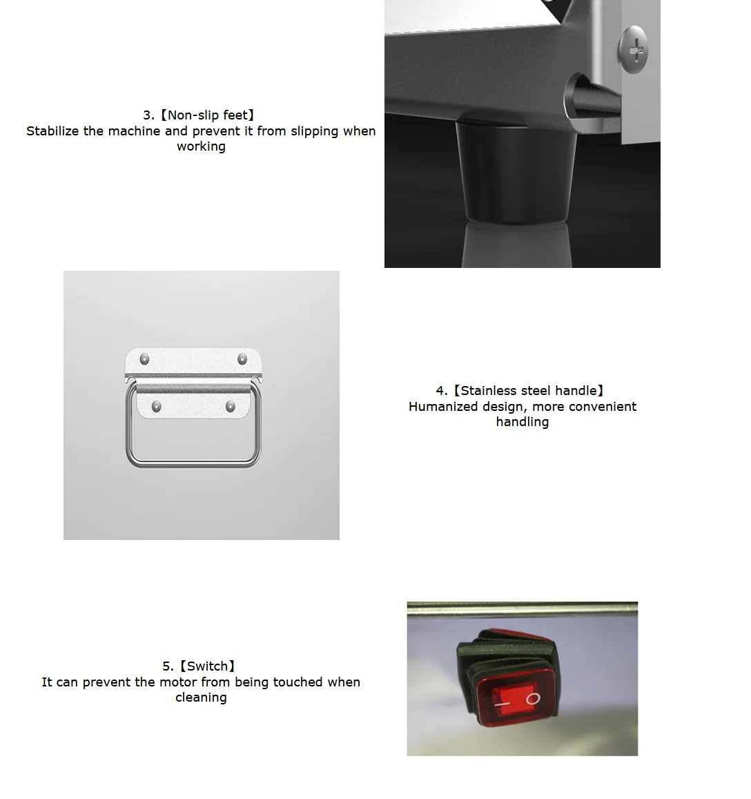 Commercial Fresh Meat Slicer Beef Cutting Machine 3.5mm Blade
