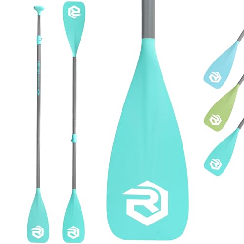 SUP Paddle - Paddle Board Paddle 4 Piece Stand Up Paddleboard Paddles Lightweight Floating Kayak Paddle - Light Blue - Lake Green - Light Green